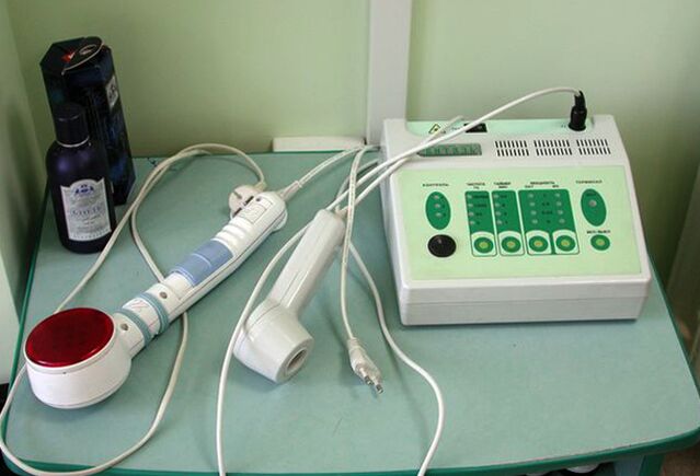 Fizioterapinis aparatas, naudojamas sergant lėtiniu prostatitu